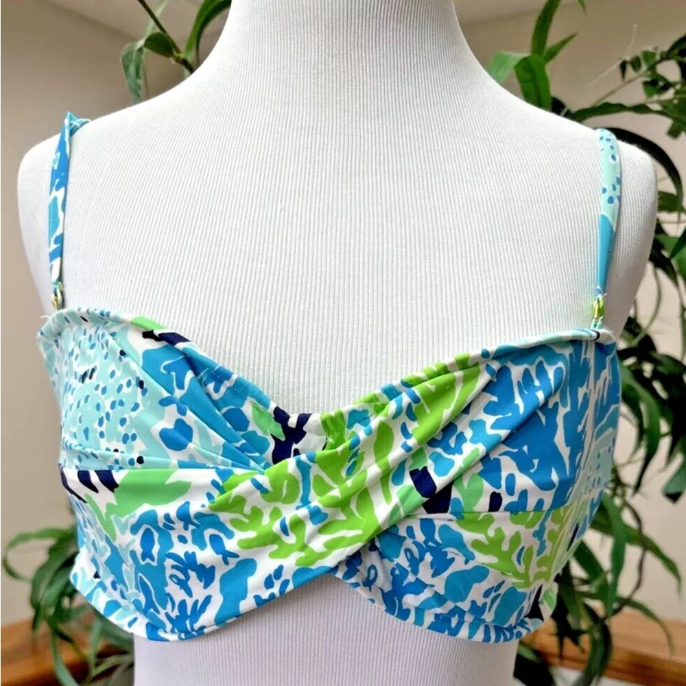 RARE Lilly Pulitzer Bikini Top sz. Large PADDED